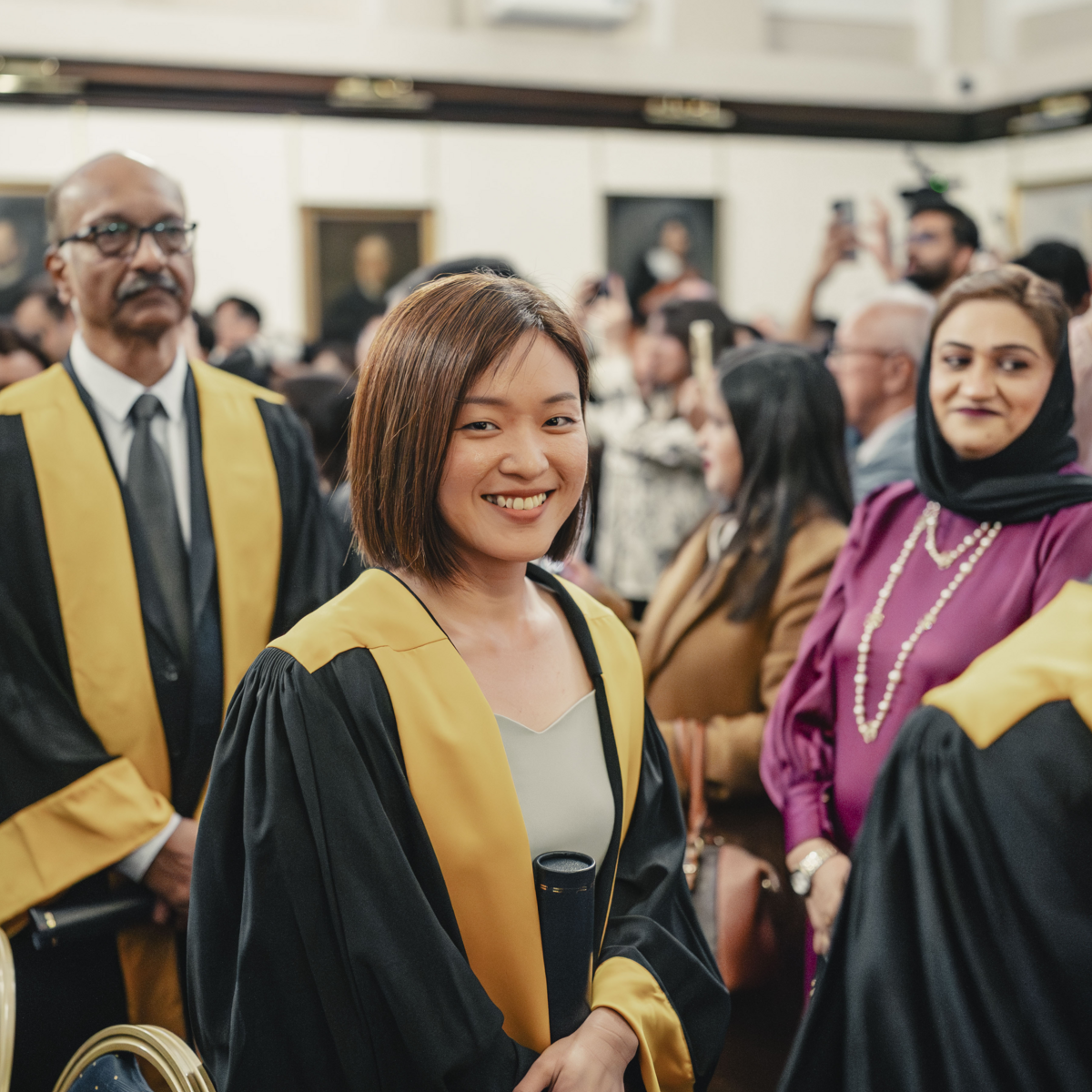 a diplomat at the ceremony
